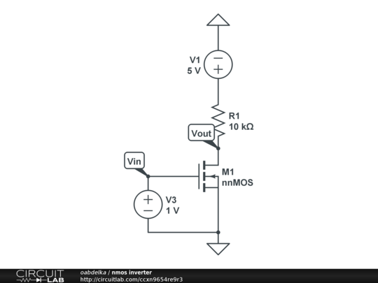 nmos inverter - CircuitLab