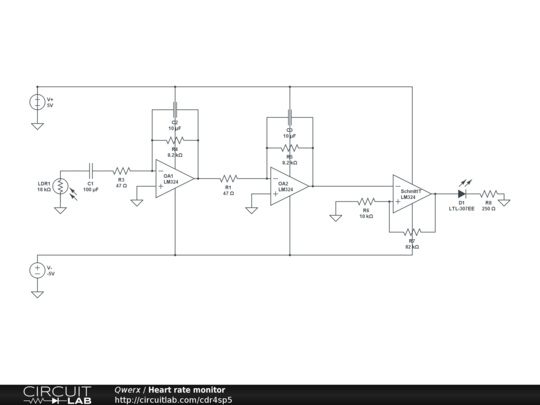 Heart rate monitor - CircuitLab