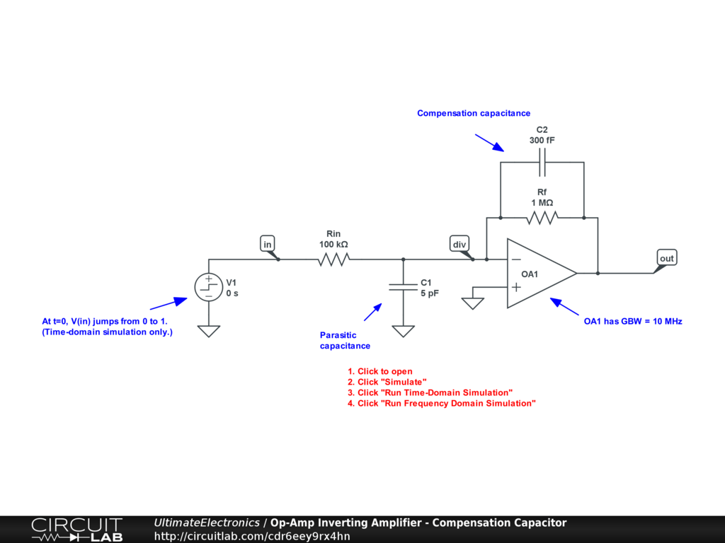 OpAmp Inverting Amplifier Ultimate Electronics Book