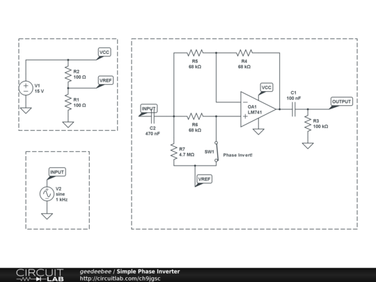 Simple Phase Inverter - CircuitLab