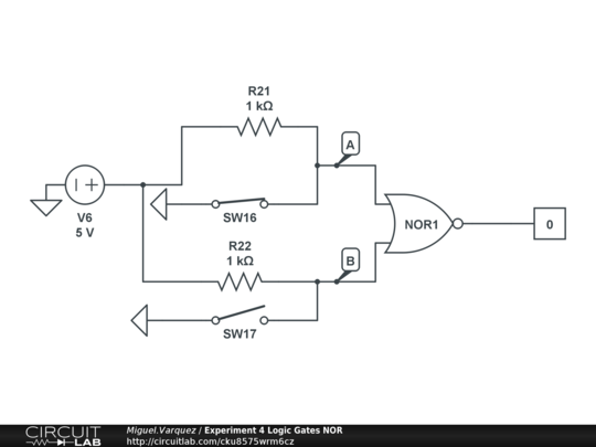 Nor Logic Gate Circuit Diagram - Circuit Diagram