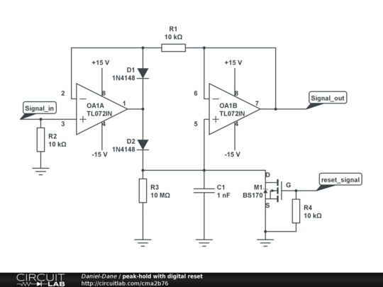 Peak Hold Circuit Diagram