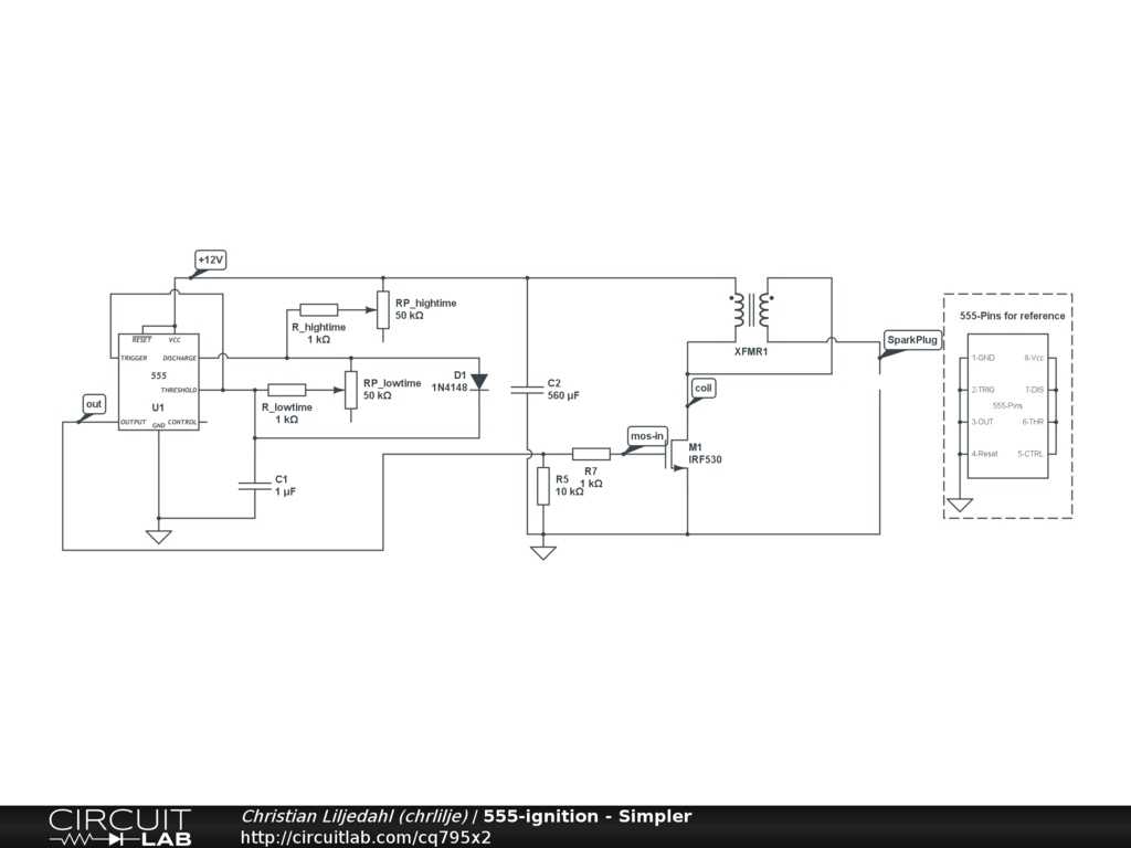 555 controlled spark plug Christian Liljedahl