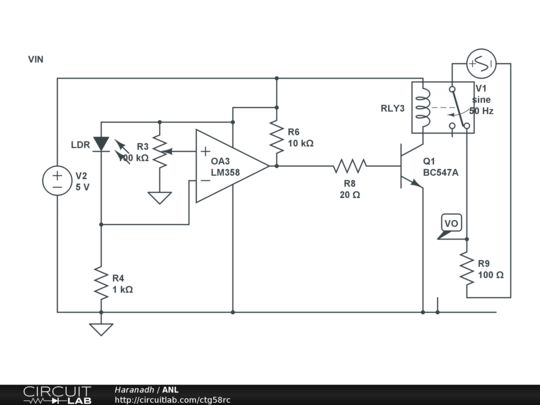 Automatic Night Lamp - CircuitLab