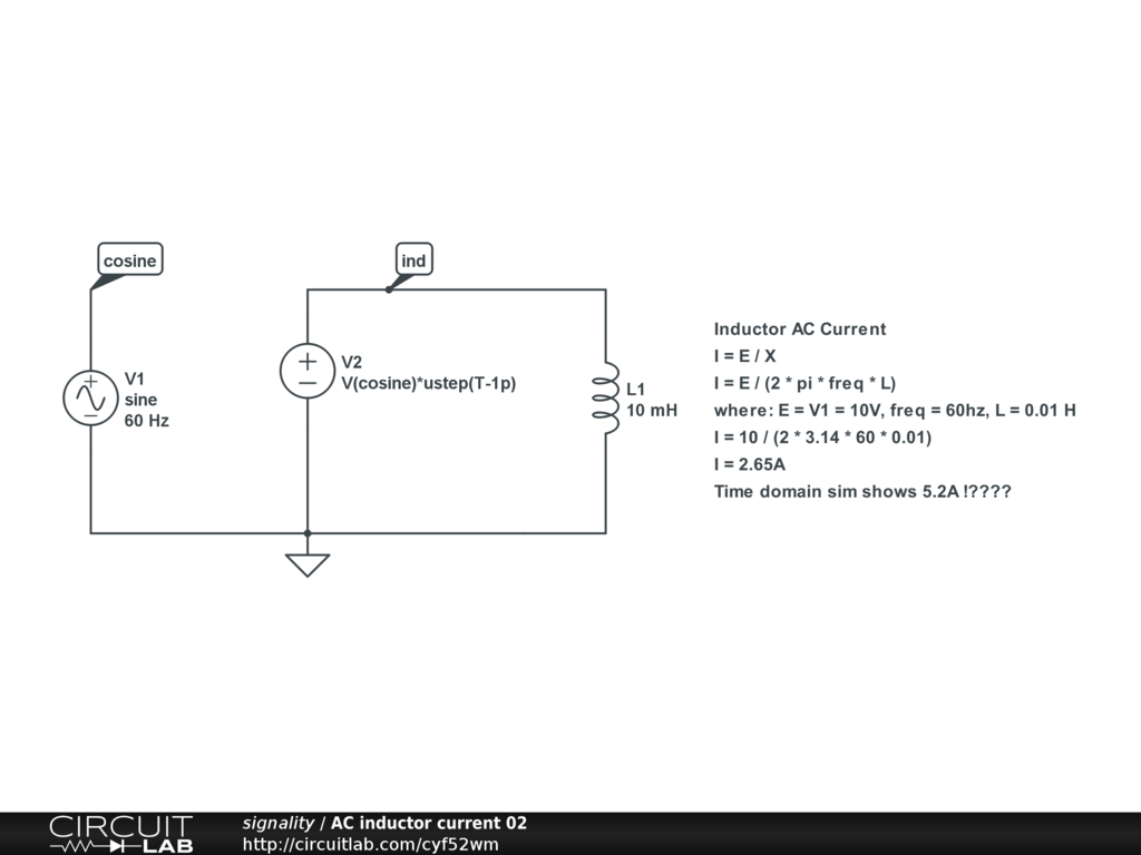 Problem with Inductor simulation? CircuitLab Support Forum CircuitLab