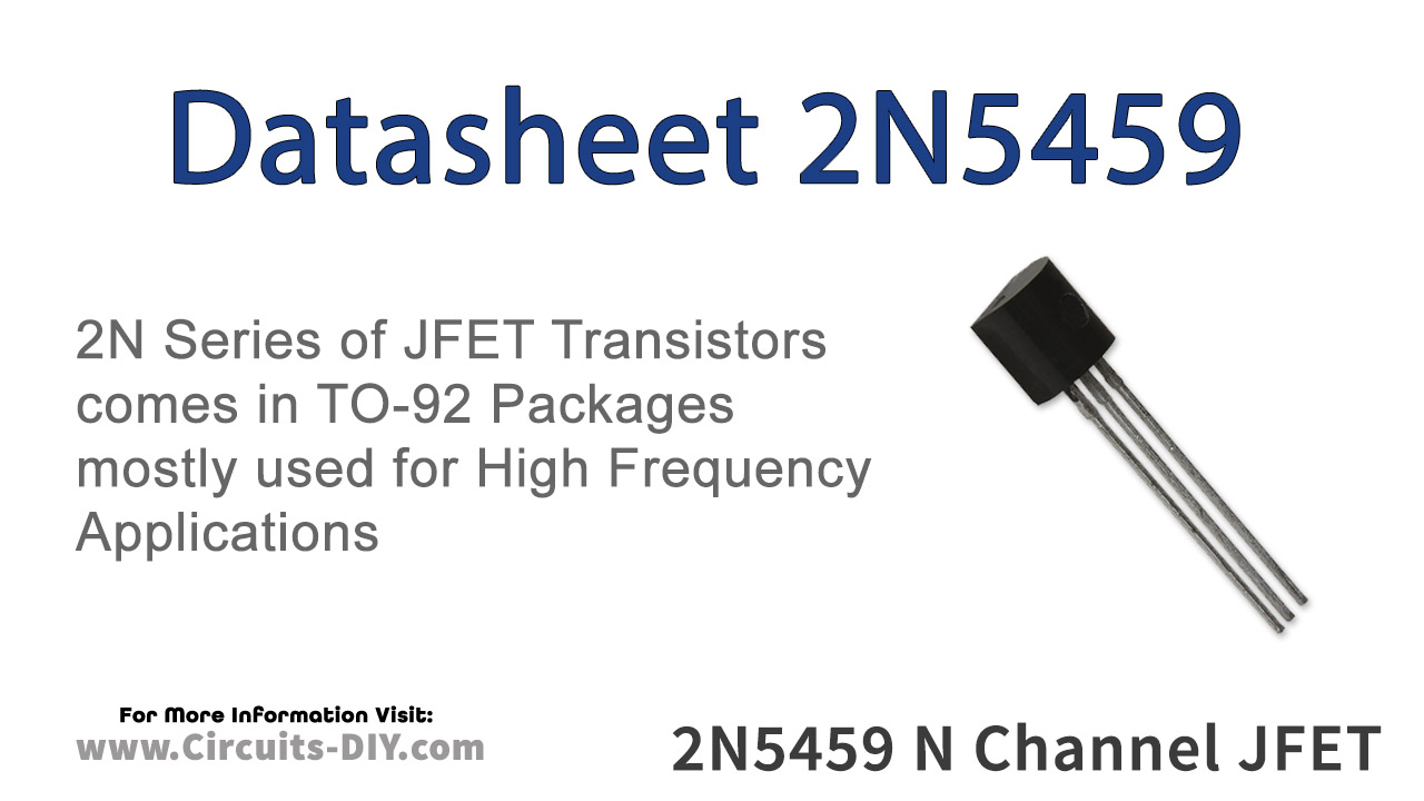 2N5459 0.1A 25V NChannel JFET Datasheet