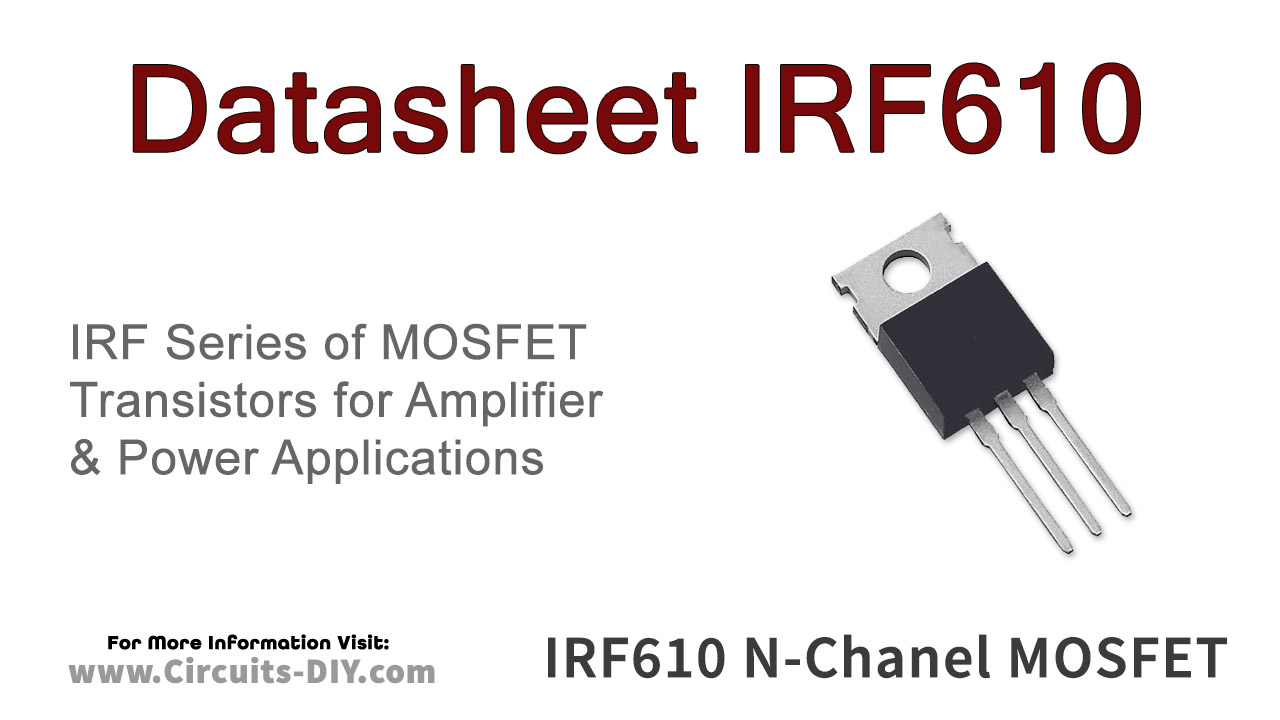 IRF610 3.3A 200V NChannel Power MOSFET Datasheet