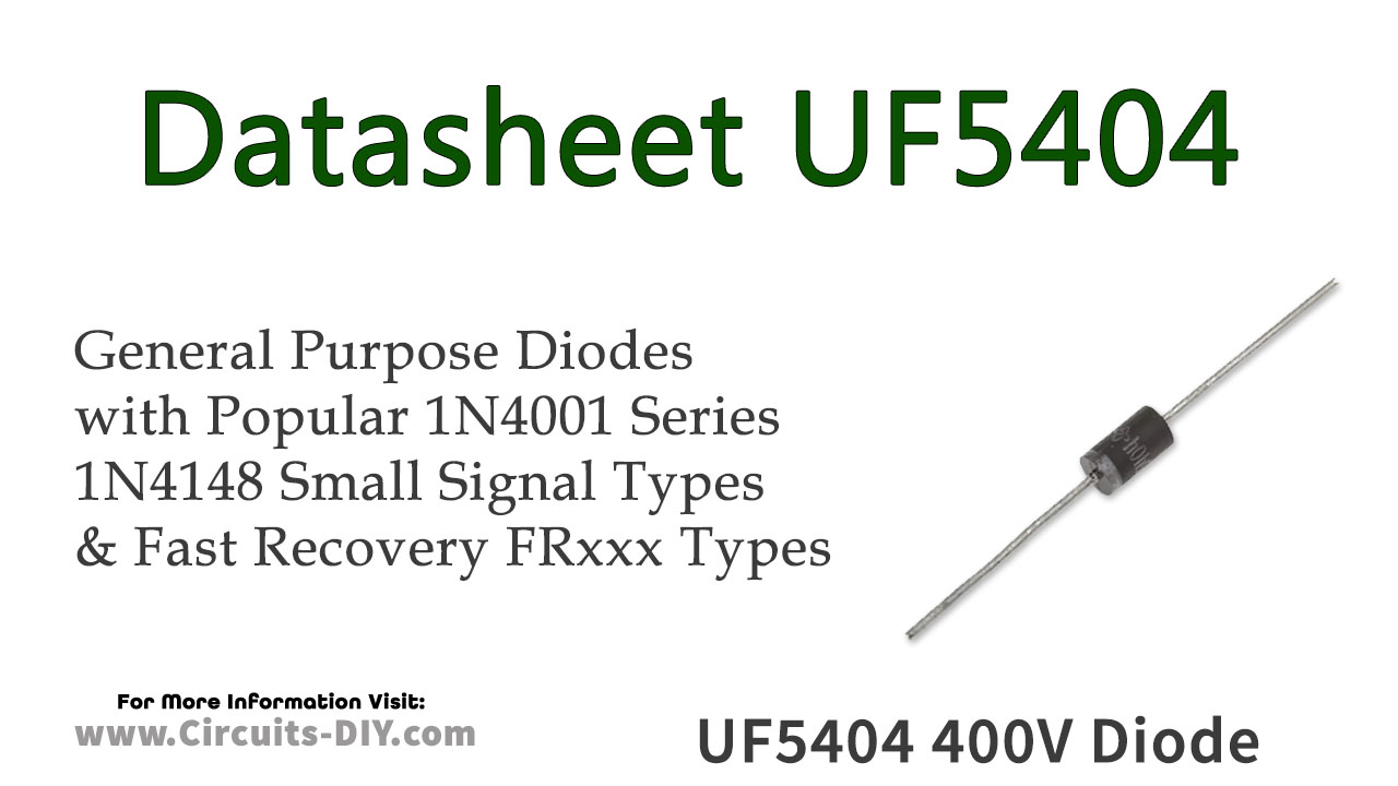 UF5404 400V 3A UltraFast Recovery Diode Datasheet