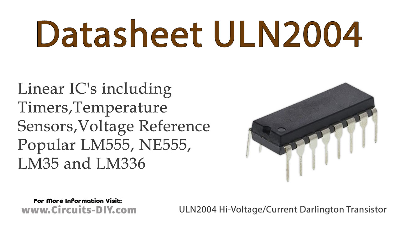 ULN2004 HiVoltage/Current Darlington Transistor Datasheet