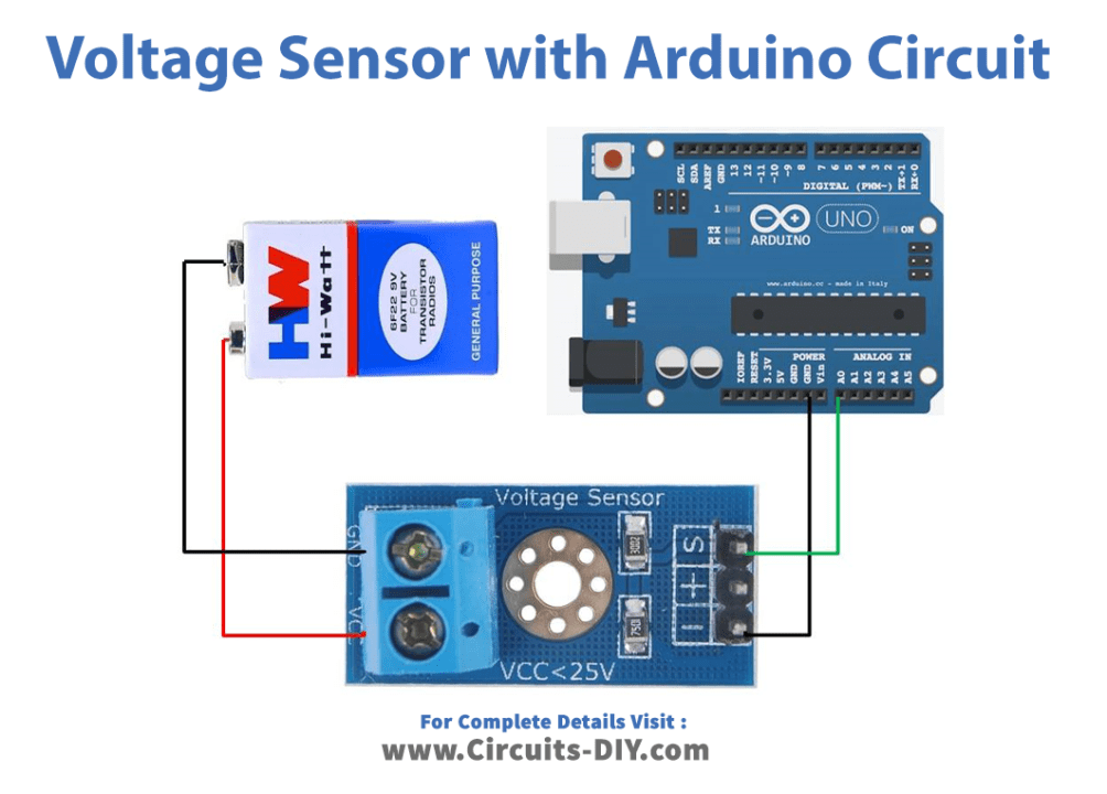 Voltage Sensor Module Interfacing with Arduino