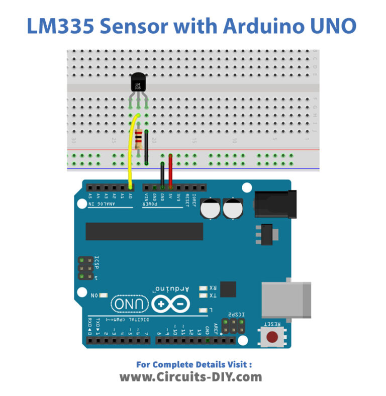 How to Interface LM335 Temperature Sensor with Arduino UNO