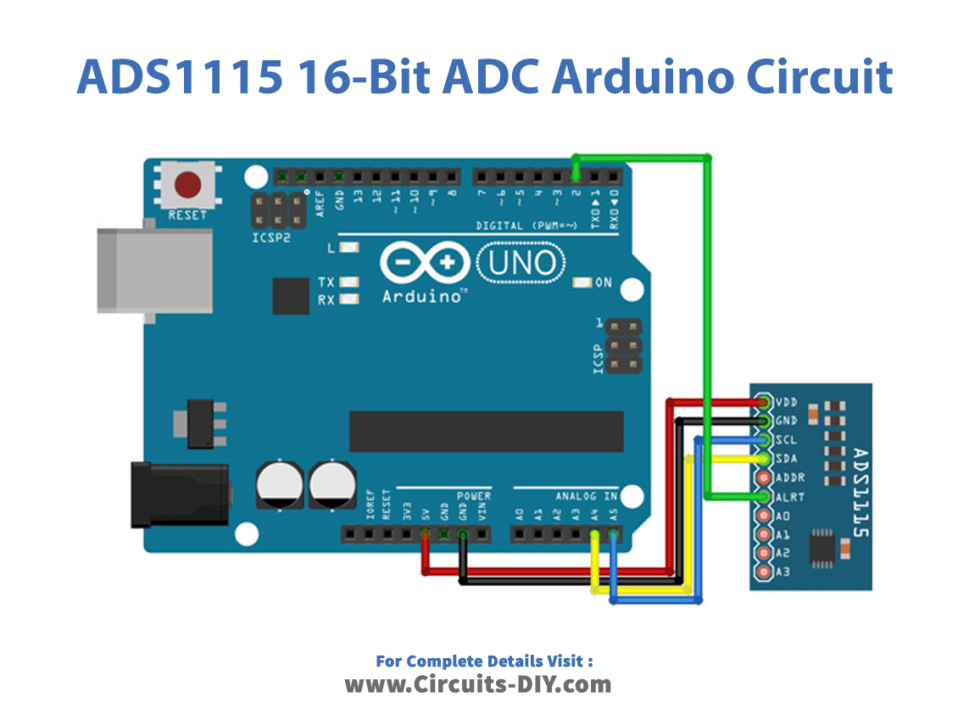 Interfacing ADS1115 16Bit ADC with Arduino