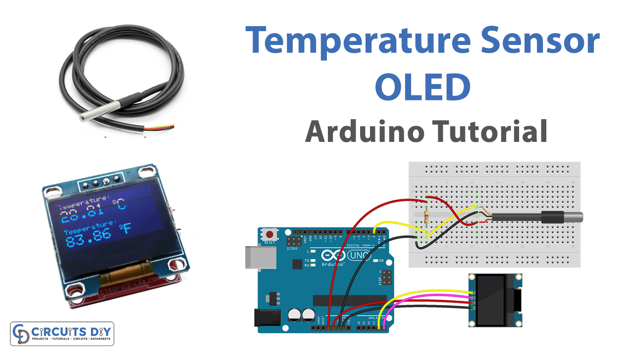 Temperature Sensor with OLED Arduino Tutorial