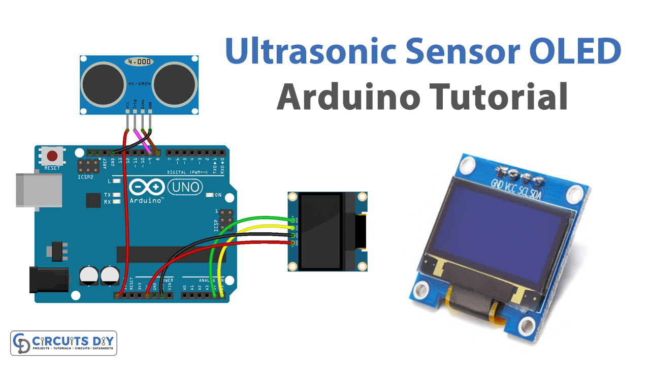 Ultrasonic Sensor with OLED Arduino Tutorial