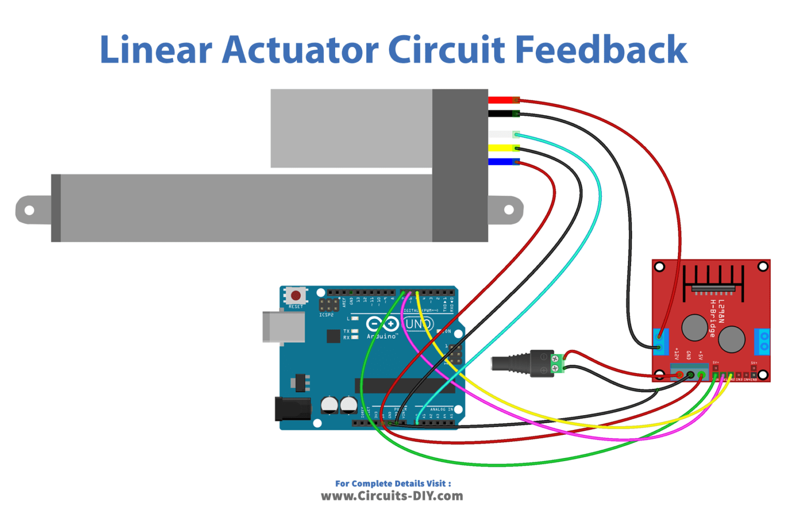 Linear Actuator with Feedback Arduino Tutorial