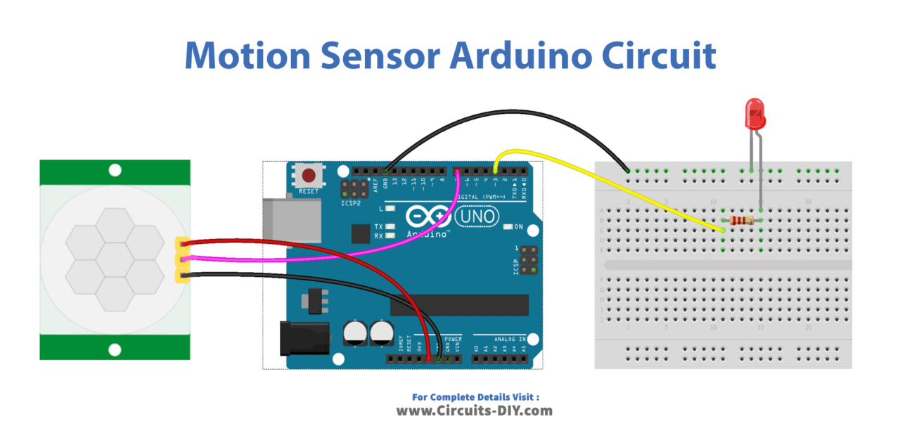 Motion Sensor with LED Arduino Tutorial
