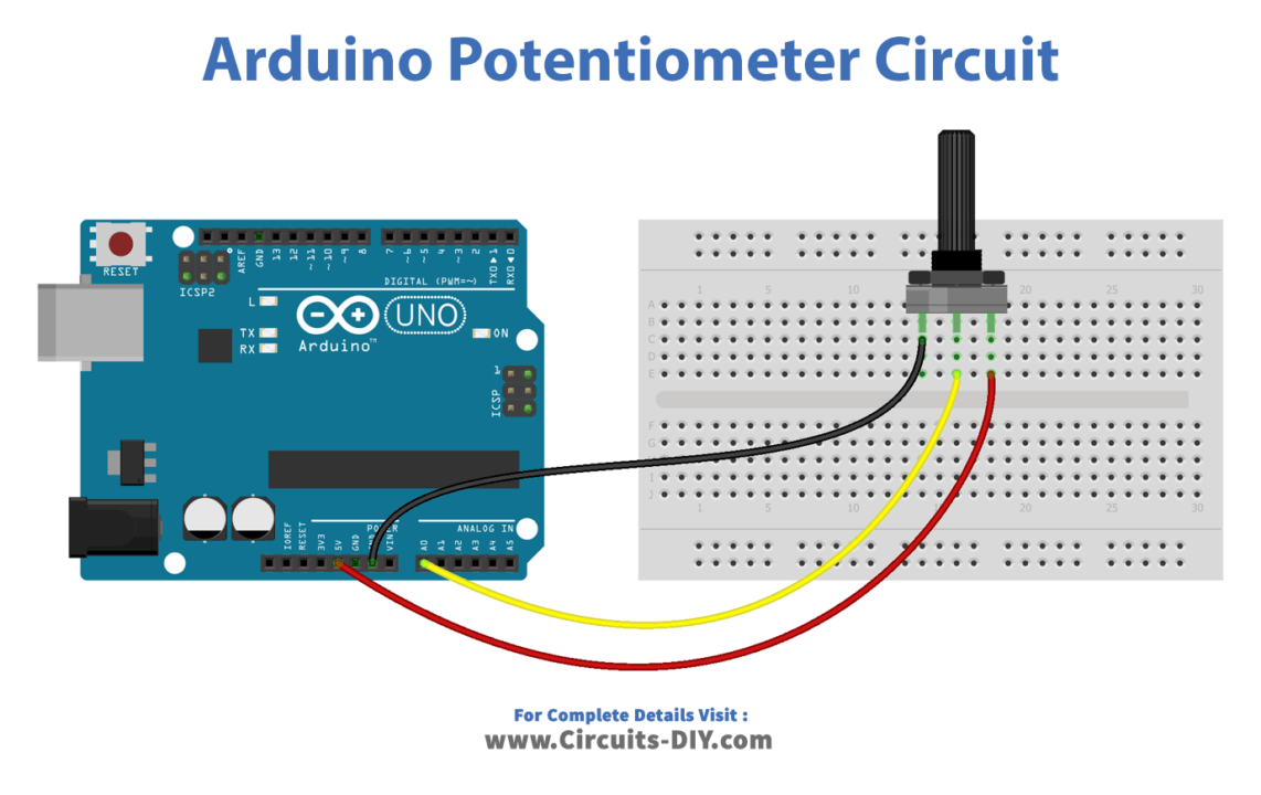 LED Fade by Potentiometer Arduino Tutorial