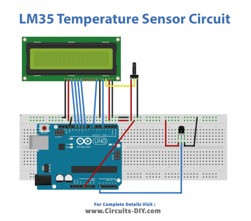 Interface LM35 Temperature Sensor with Arduino