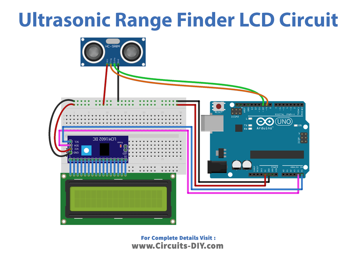 Ultrasonic Range Finder Using Arduino and LCD