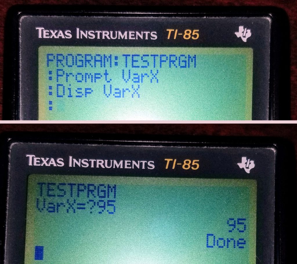 Programming a TI85 Graphing Calculator Revisting the 1990’s TIBASIC