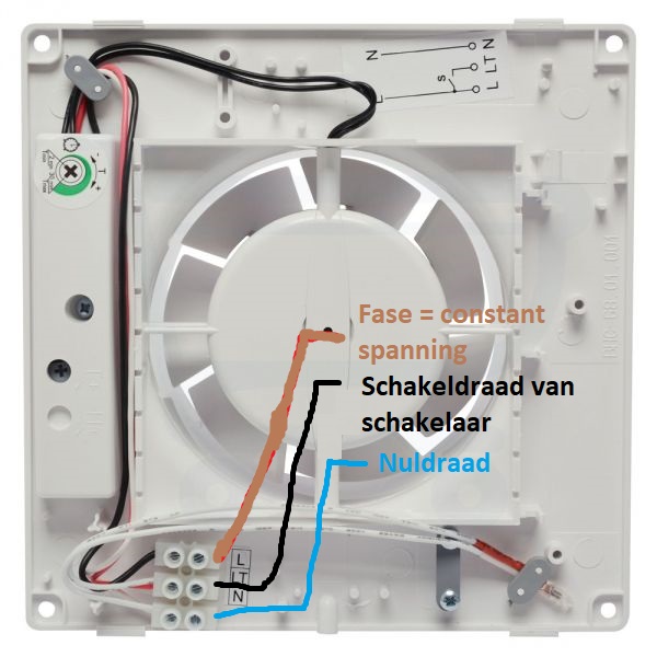 Aansluiting badkamer ventilator mag dit Wonen