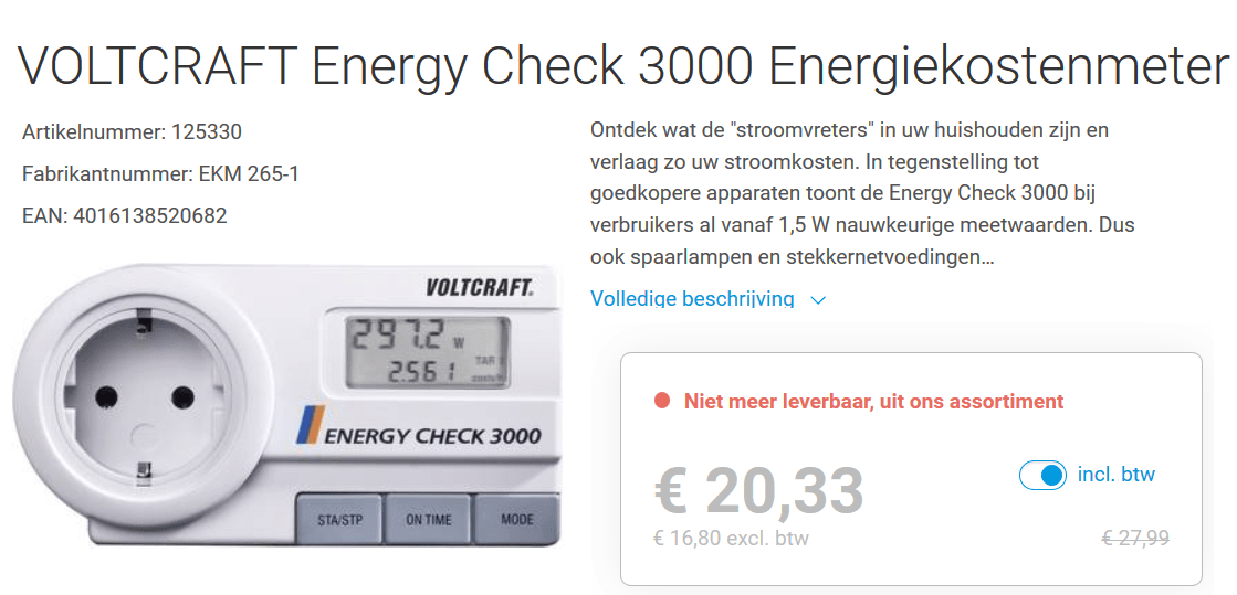 Goede Stekkerbare Vermogensmeter/Energiemeter? - Forum - Circuits Online