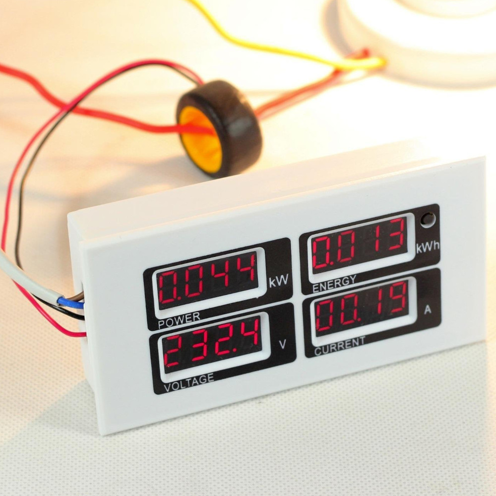 MultiFunction AC LED Panel Meter (80260 Volt 0100 Amp)