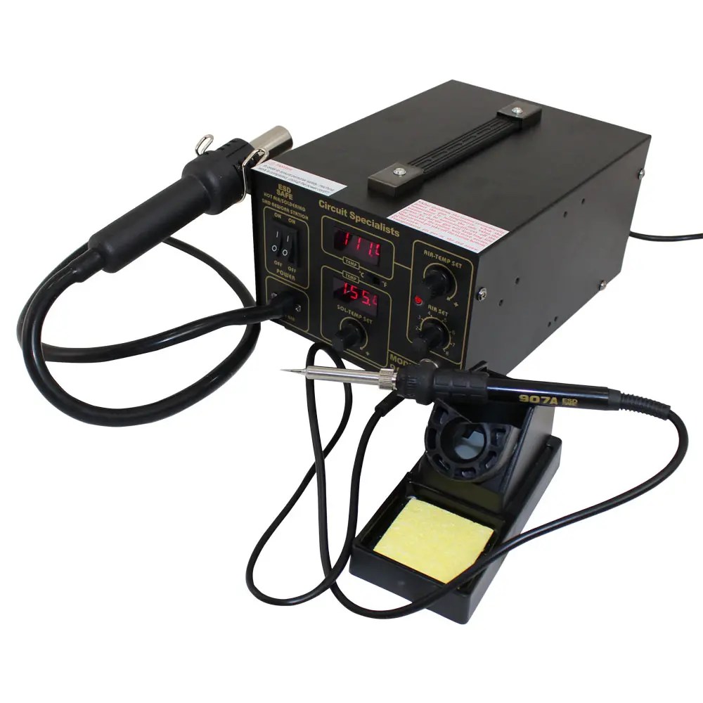 Hot Air/Soldering Iron Rework Station with Digital Display