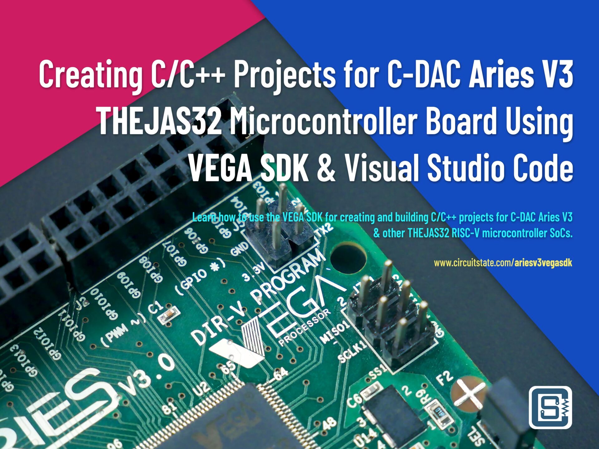 Creating C/C++ Projects for CDAC Aries V3 THEJAS32 Microcontroller