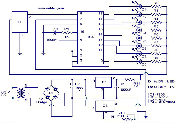 Electronic Temperature Sensor Circuit Diagram - Circuit Diagram