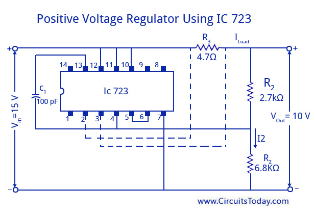 IC 723 Voltage Regulators-Working, Circuit Diagram, Applications,