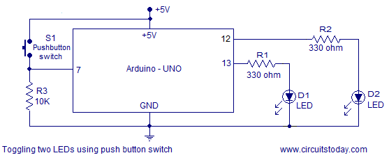 Led Circuit Diagram Arduino - Circuit Diagram