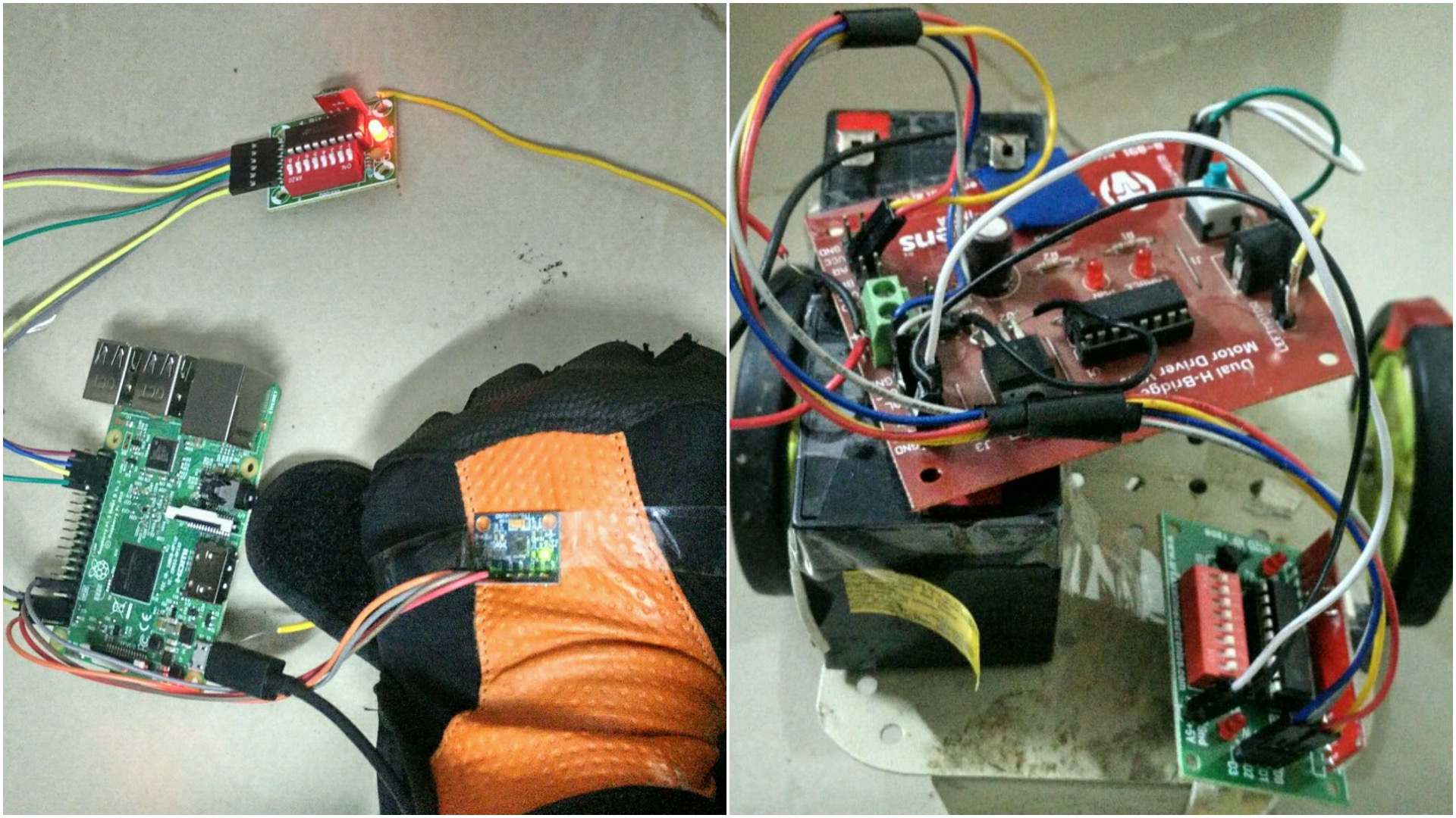 Hand Gesture Controlled Robot Using Raspberry Pi Raspberry