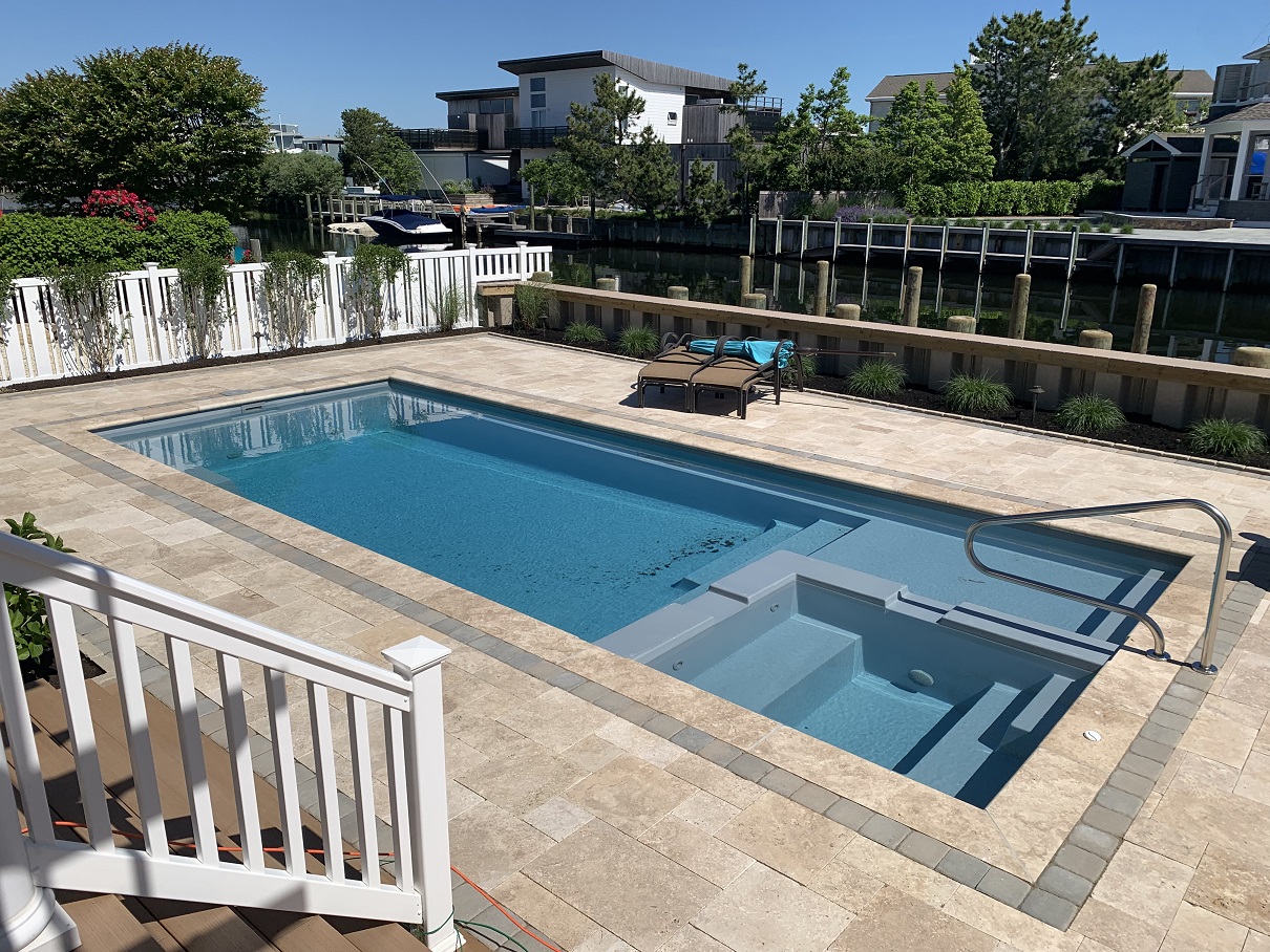 Builtin Square Spa Swimming Pool The Limitless Cirrus Pools