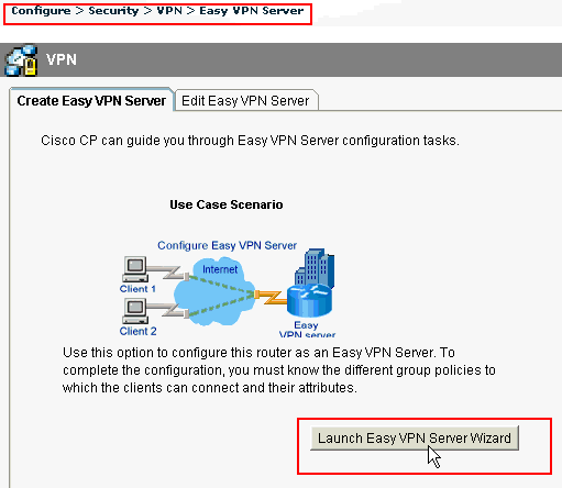 Vpn Setup Cisco Easy Vpn Setup