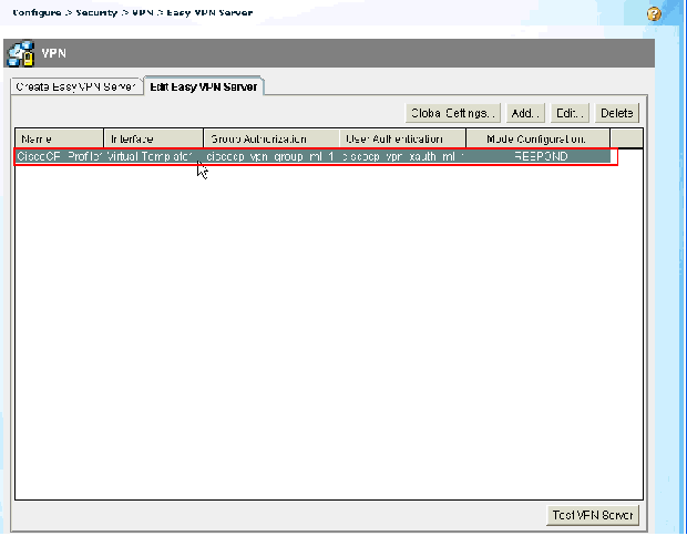 IOS Router as Easy VPN Server Using Configuration Professional