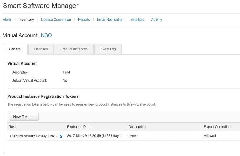 Configure Cisco Smart Licenses with NSO Cisco