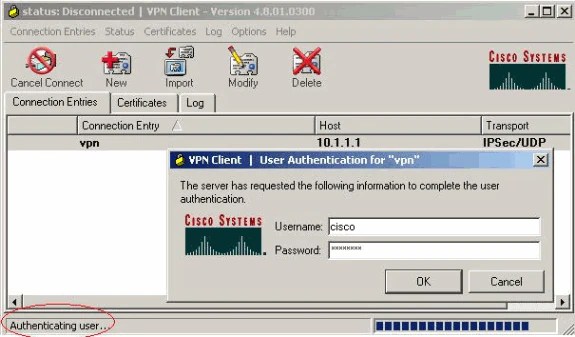 Configuring IPSec Between a Cisco IOS Router and a Cisco VPN Client 4.x
