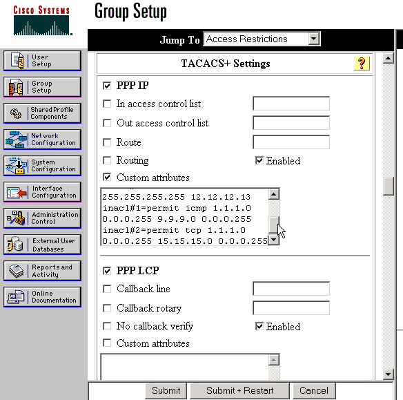 How to Apply Access Lists to Dial Interfaces with a TACACS+ Server Cisco