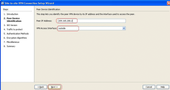 ASDM 6.4 SitetoSite VPN Tunnel with IKEv2 Configuration Example Cisco