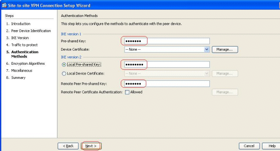 ASDM 6.4 SitetoSite VPN Tunnel with IKEv2 Configuration Example Cisco
