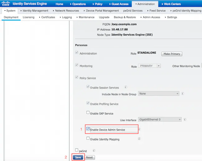 ISE 2.0 ASA CLI TACACS+ Authentication and Command Authorization