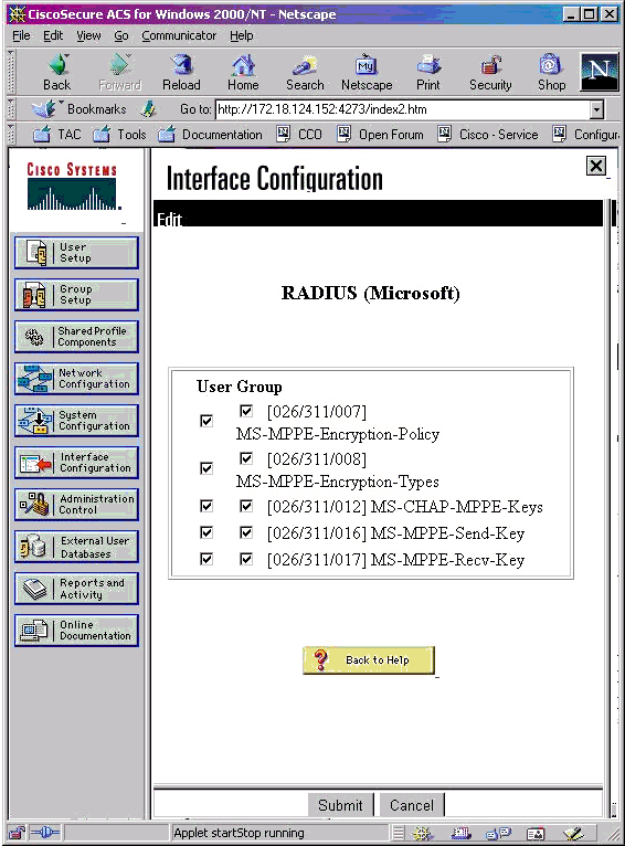 PIX 6.x PPTP with Radius Authentication Configuration Example Cisco