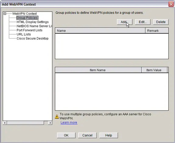 Clientless SSL VPN (WebVPN) on Cisco IOS with SDM Configuration Example