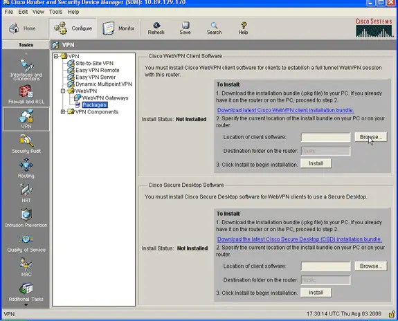 SSL VPN Client (SVC) on IOS with SDM Configuration Example Cisco