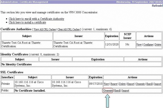 Configuring the Cisco VPN 3000 Concentrator 4.7.x to Get a Digital