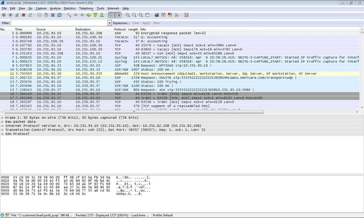 How to use wireshark to test voip