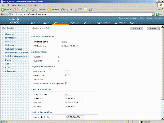 Wireless LAN Controller Web Passthrough Configuration Example Cisco