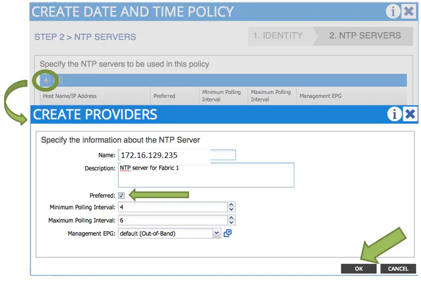 在ACI交换矩阵解决方案中配置NTP Cisco