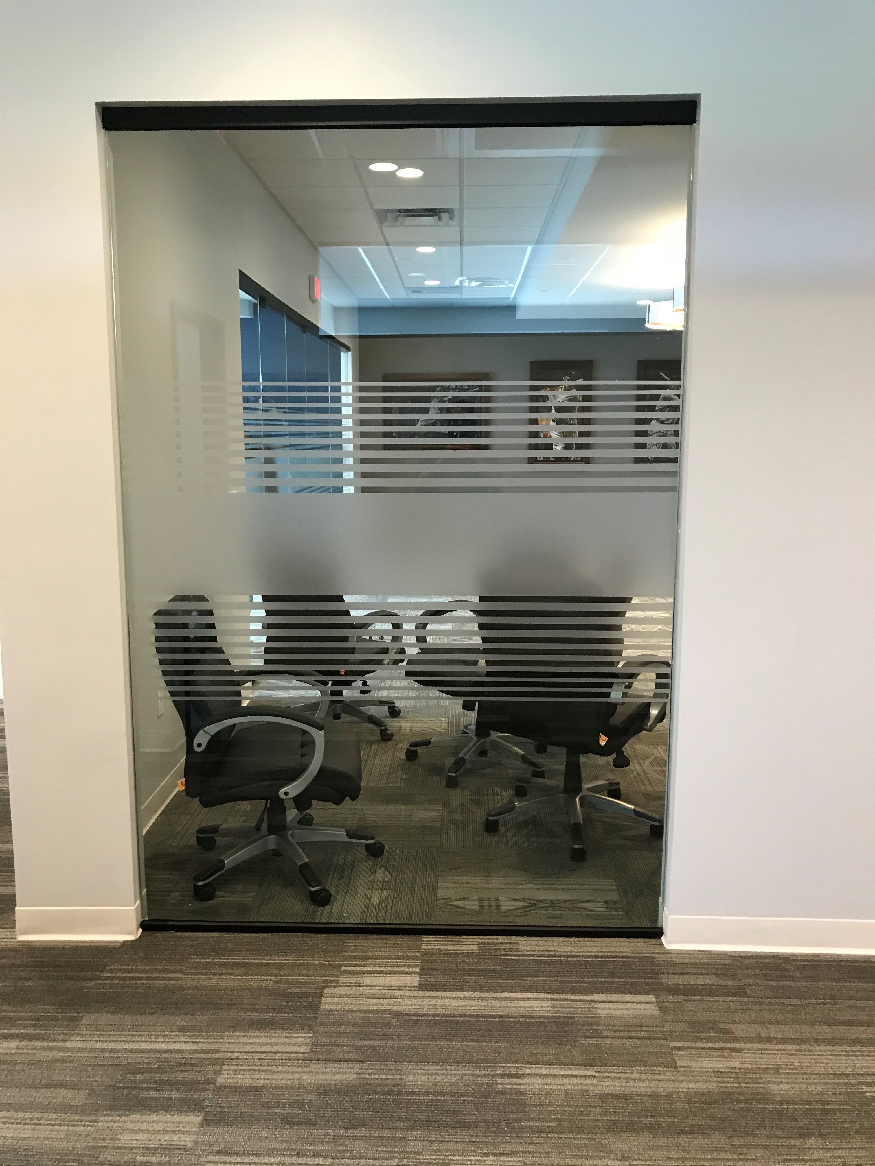 Custom Corporate Window Frosting Designs in Indianapolis